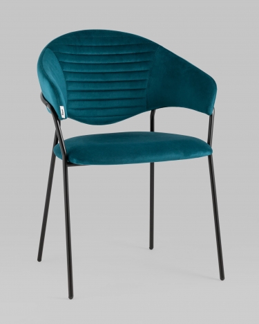 Стул Stool Group Алексис велюр Сине-зеленый