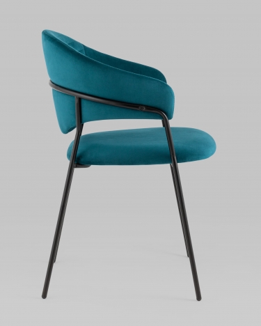 Стул Stool Group Алексис велюр Сине-зеленый