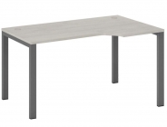 Стол эргономичный правый на металлоопорах POINTEX New Line NLN36322724 Дуб шамони светлый