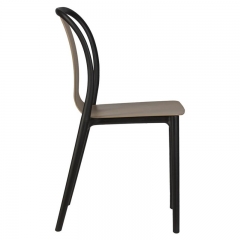 Стул обеденный DOBRIN DOBRIN ADAM черный/бежевый