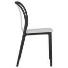 Стул обеденный DOBRIN DOBRIN ADAM черный/белый