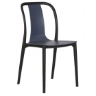 Стул обеденный DOBRIN DOBRIN ADAM черный/серо-голубой
