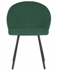 Стул обеденный DOBRIN DOBRIN NAOMI ЭМАЛЬ ЧЕРНЫЙ МУАР велюр Catania Izumrud