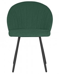 Стул обеденный DOBRIN DOBRIN NAOMI ЭМАЛЬ ЧЕРНЫЙ МУАР велюр Catania Izumrud