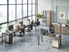 Комплект офисной мебели POINTEX New Line 1 Дуб шамони темный