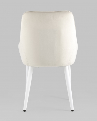 Стул Stool Group Диана white-black велюр Кремовый