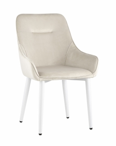 Стул Stool Group Диана white-black велюр Кремовый