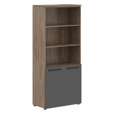 Шкаф с глухими средними дверьми Skyland MORRIS TREND MHC 85.6 Антрацит/Кария Пальмира