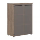 Шкаф со стеклянными дверьми Skyland MORRIS TREND MMC 85.2 Антрацит/Кария Пальмира