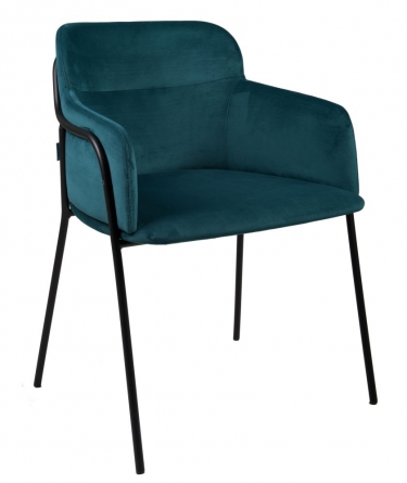 Стул R-home Strike black Aquamarin