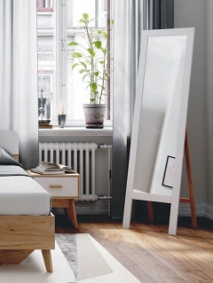 Зеркало навесное Мебельград Калгари 11 Белый матовый