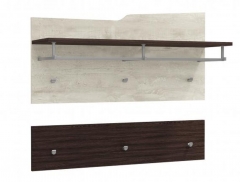 Вешалка Олмеко Лючия 33.24 Бетон пайн белый Венге