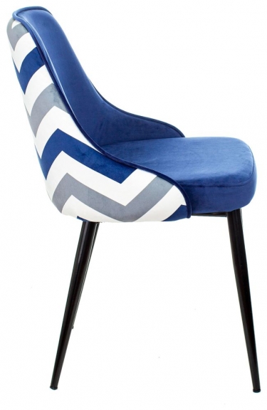 Стул для кухни Бюрократ Бюрократ KF-5 зигзаг DBLUE