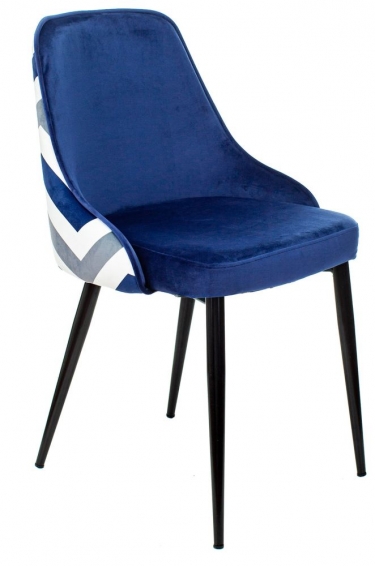 Стул для кухни Бюрократ Бюрократ KF-5 зигзаг DBLUE
