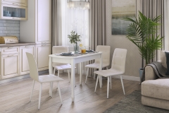 Стул Мебельсон Мартин CHS.01 снег экокожа/белый