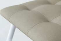 Стул Мебельсон Турин CHS.02 светло-серый экокожа/белый