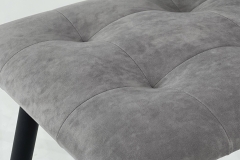 Стул Мебельсон Турин 2 CHS.03 пепельный велюр/черный