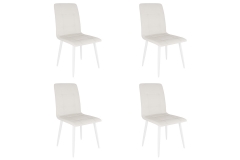 Набор стульев Мебельсон Мартин 4 шт. снег экокожа/белый