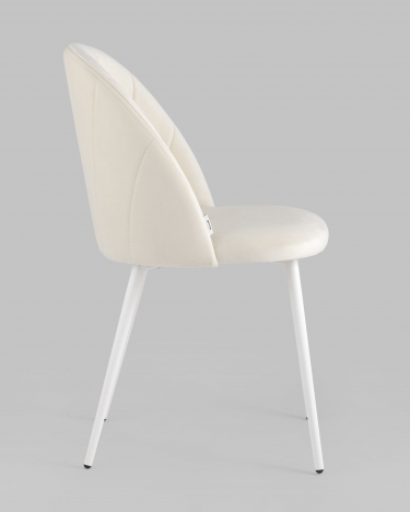 Стул Stool Group Логан white велюр Молочный