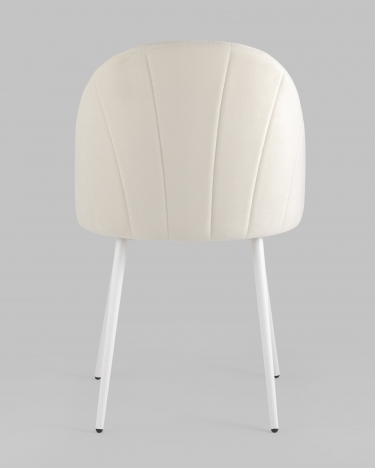 Стул Stool Group Логан white велюр Молочный