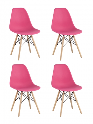 Комплект из четырех стульев Stool Group Style DSW 4 шт. Маджента