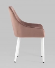 Стул Stool Group Диана white велюр Пыльно-розовый
