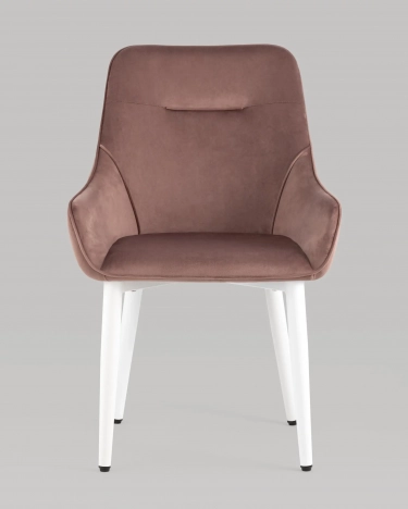 Стул Stool Group Диана white велюр Пыльно-розовый