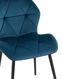 Стул обеденный Stool Group Эдвин велюр Синий