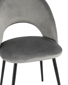 Стул Stool Group Меган NEW велюр с ромбами Серый