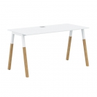 Стол письменный Skyland Forta FST 1367 Белый премиум Дуб Гамильтон