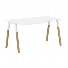 Стол эргономичный левый Skyland Forta FCT 1367 L Белый премиум Дуб Гамильтон