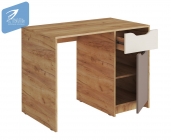 Стол письменный Стиль RICH СП-001 Миндаль/Глиняный серый/дуб крафт золотой