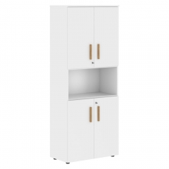 Шкаф с 2-мя комплектами глухих малых дверей Skyland Forta FHC 80.4Z Белый премиум