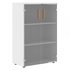 Шкаф со стеклянными дверьми Skyland Forta FMC 80.2 Белый премиум