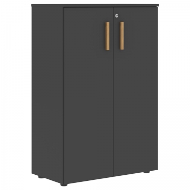 Шкаф со стеклянными дверьми Skyland Forta FMC 80.2 Черный графит