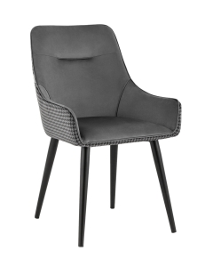 Стул Stool Group Джоан велюр Серый гусиная лапка