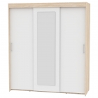 Шкаф-купе Аларти T-3-198х175х60-MДСС-Белый-5