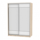 Шкаф-купе Аларти B-230х160х60-2ДСС-Белый-D8D8