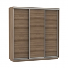 Шкаф-купе трехдверный Е1 Экспресс Трио Элемент 2100х2200h Ясень шимо тёмный