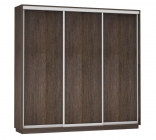 Шкаф-купе трехдверный Е1 Экспресс Трио Элемент 2400х2200h Дуб венге