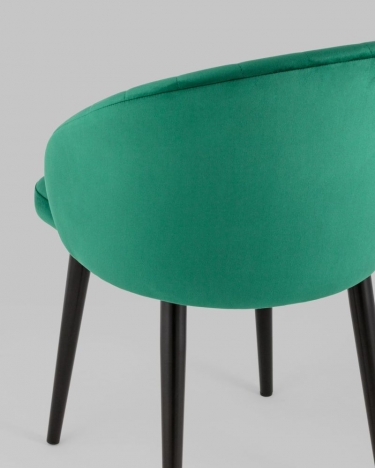 Стул с подлокотниками Stool Group Брюссель велюр Зеленый