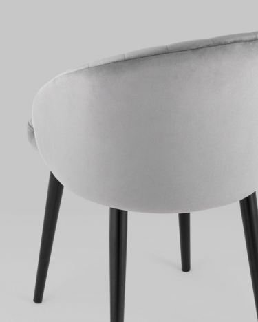 Стул с подлокотниками Stool Group Брюссель велюр Серый
