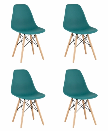 Стул Stool Group Style DSW x4 Темно-бирюзовый