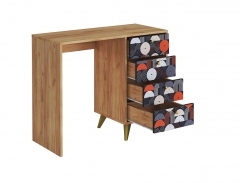 Стол письменный Стиль СП-006 дуб крафт золотой/VINIL