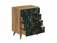 Комод Стиль Фьюжн КМ-001 дуб крафт золотой/TROPICAL