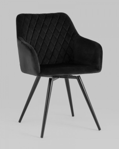 Стул вращающийся Stool Group Дастин велюр Черный