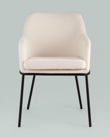 Стул Stool Group Кози ткань букле Молочный