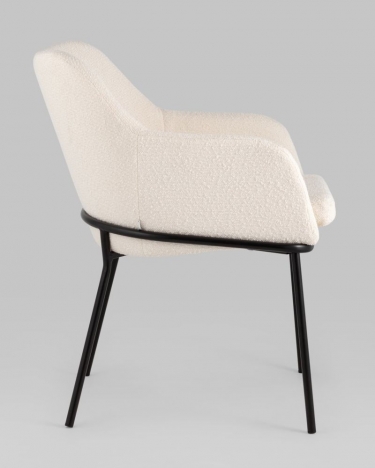 Стул Stool Group Кози ткань букле Молочный