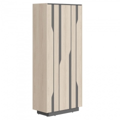 Шкаф высокий Skyland Line СФ-574204 Дуб светлый Черный графит