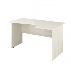 Стол криволинейный правый Монолит Канцлер КЦ05.38 Скандинавское дерево белое